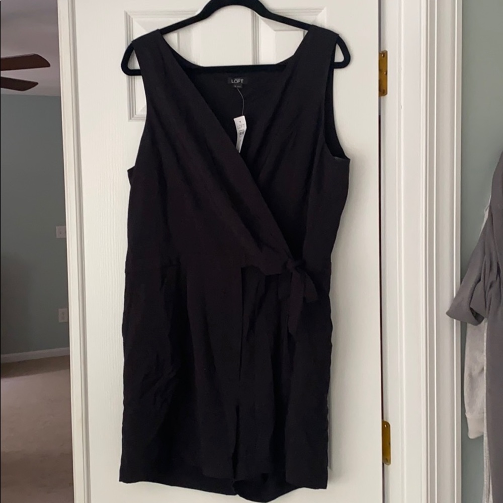 Loft Romper, black, size 16